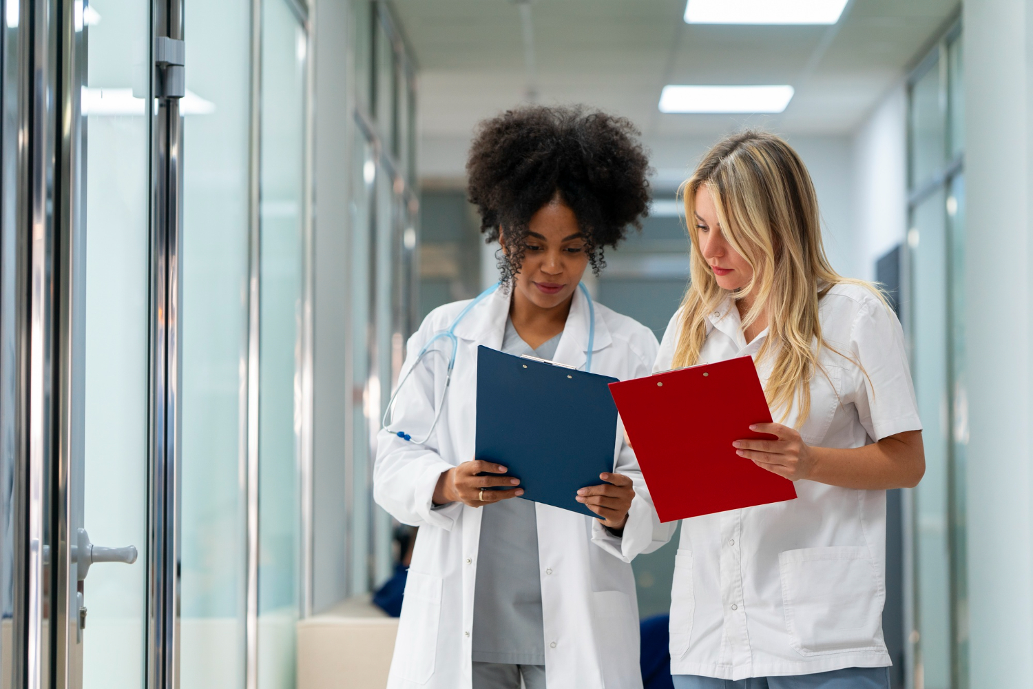 female doctors at secondary care clinic